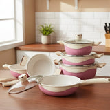 10pcs Ceramic Cookware Set