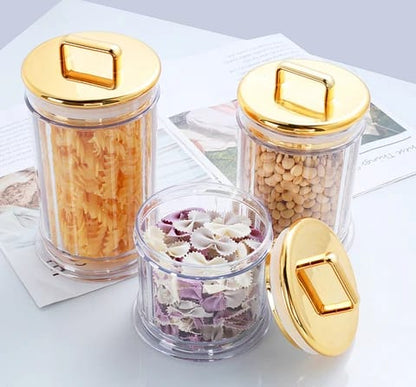 3 Piece Acrylic Storage Jar Set