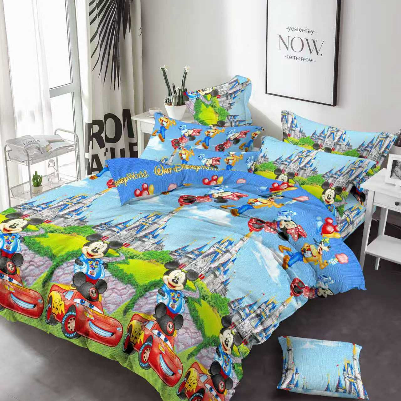 Cartoon Themed Kids Bedsheets Set