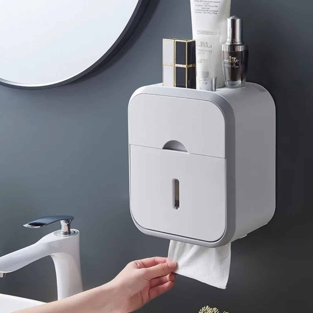 Multifunctional Tissue Box with Storage Compartment