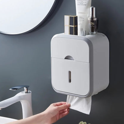 Multifunctional Tissue Box with Storage Compartment