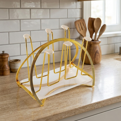 Automatic Spin Glass Water Cup Rack