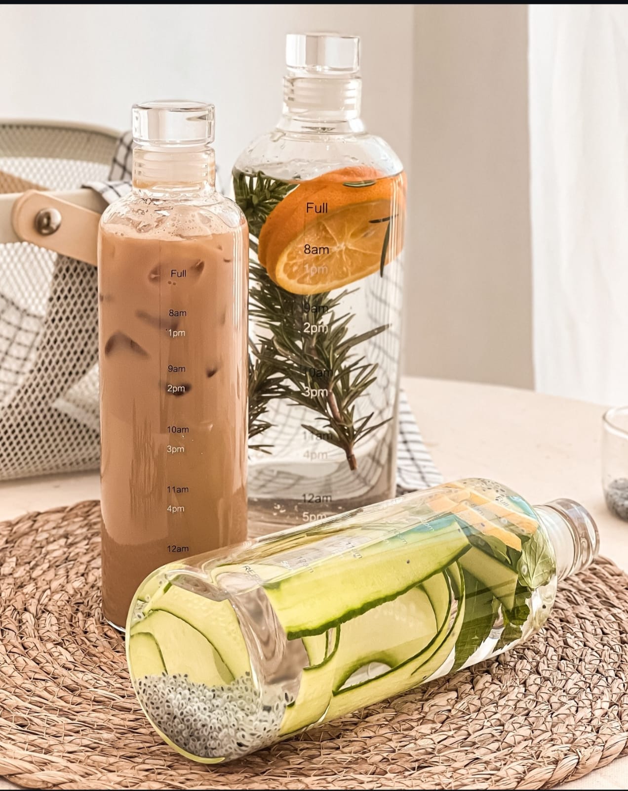 750 ml borosilicate glass bottle for hot and cold beverages
