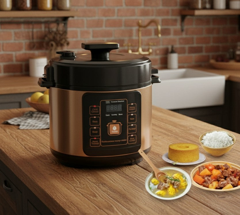 6L Multifunction Pressure Cooker and Rice Cooker