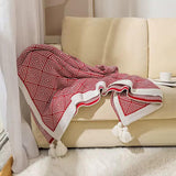 Bohemian knitted throw blankets