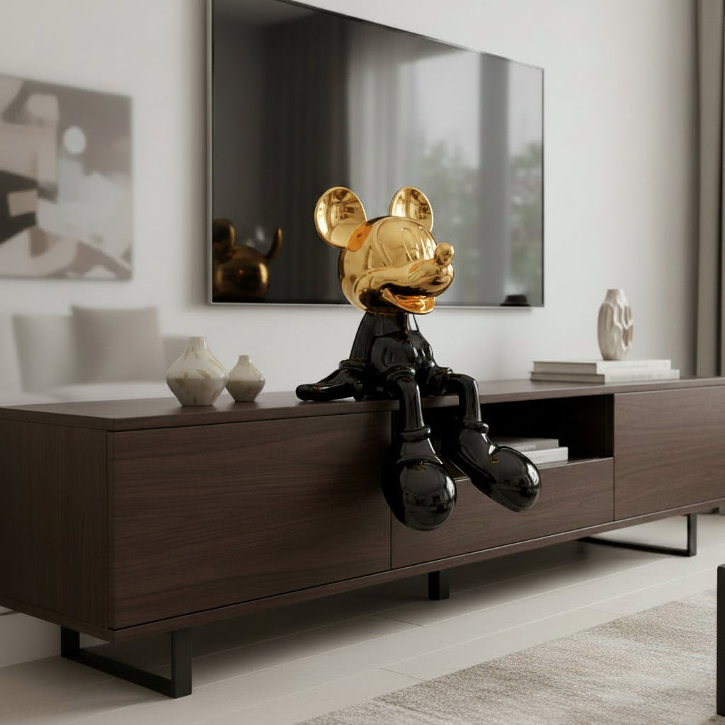 Sitting Mouse Character Statue