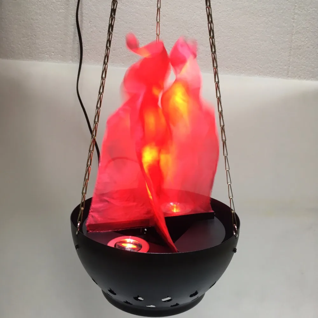 Flammen Lampe Hanging Chain Fireplace Decor Piece