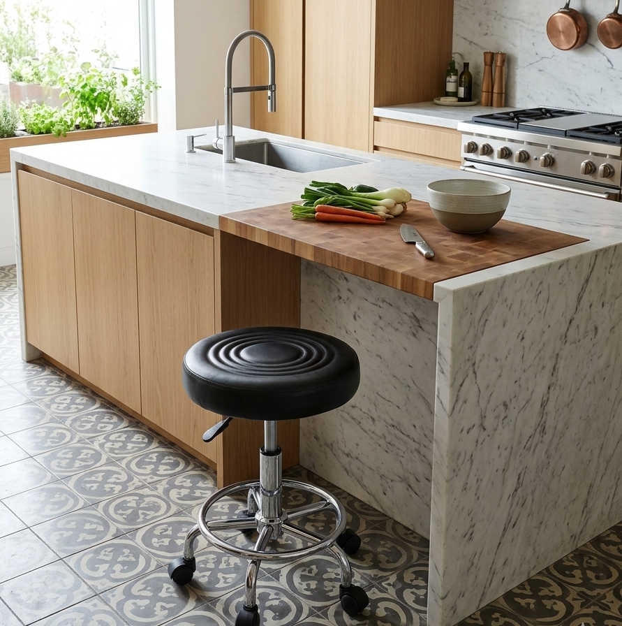 Adjustable Hydraulic Rolling Stool