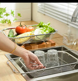 Expandable Over-The-Sink Colander