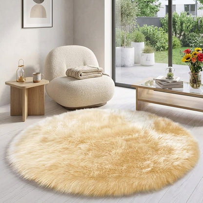 Fluffy Shaggy Bedside Carpet 100CM