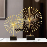 Metal Abstract Spiked Sculpture