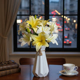 Tiger Lilies with Plastic Vase