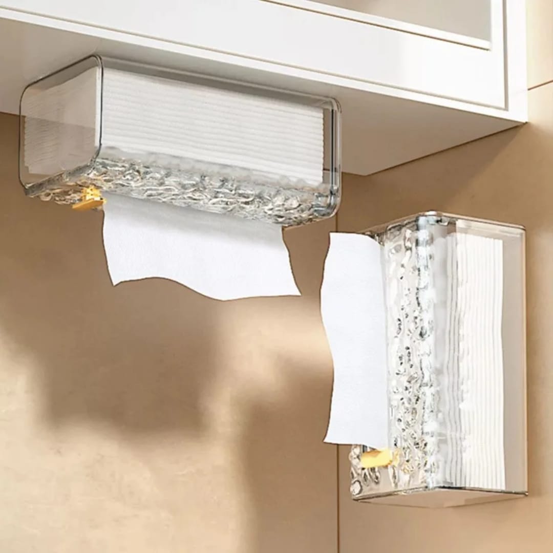 Acrylic Wall-Mounted Tissue Box Holder