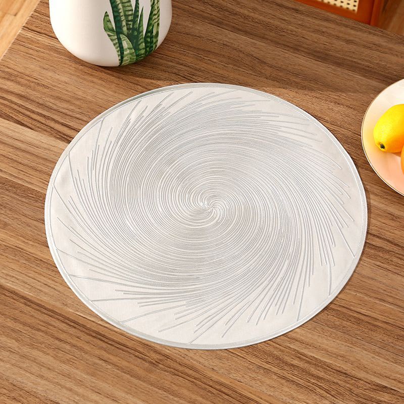 6Pc Swirl PVC Placemat Set