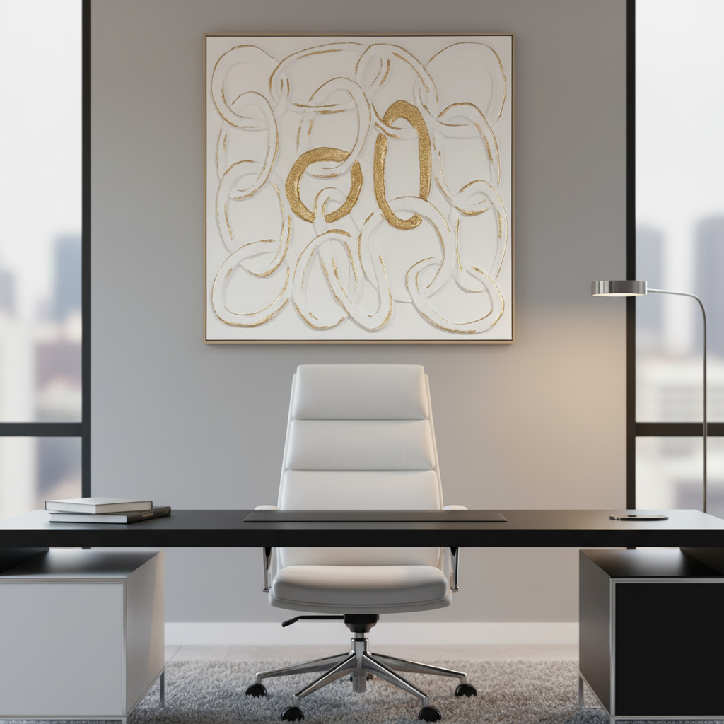 Rings Oil Painting With Frame