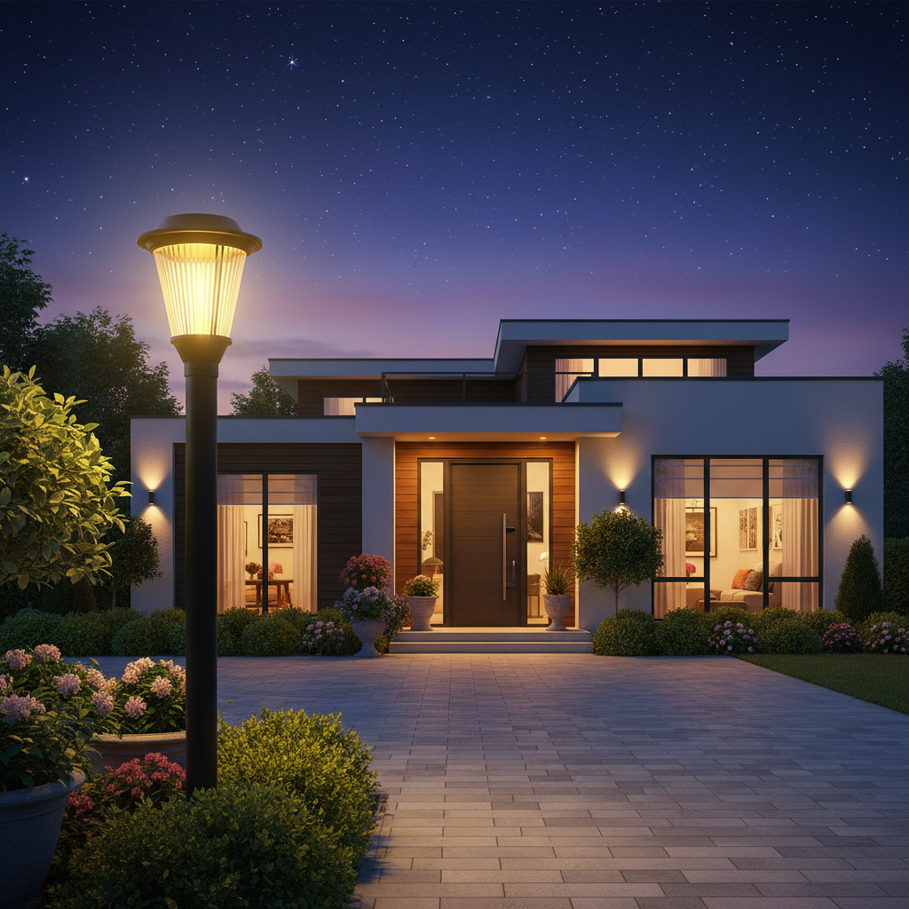 XY 1803 Solar Garden Pillar Lights