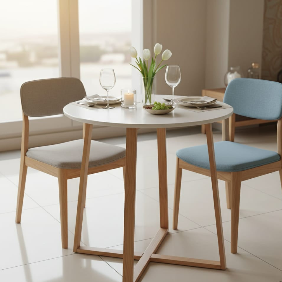 Round Minimalist Eames Dining Table