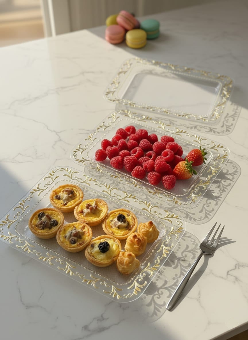 3 Piece Acrylic Tray Set