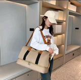 2-in-1 Compartment Canvas Duffle Bag