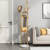 Multifunctional Golden Coat Tree Stand