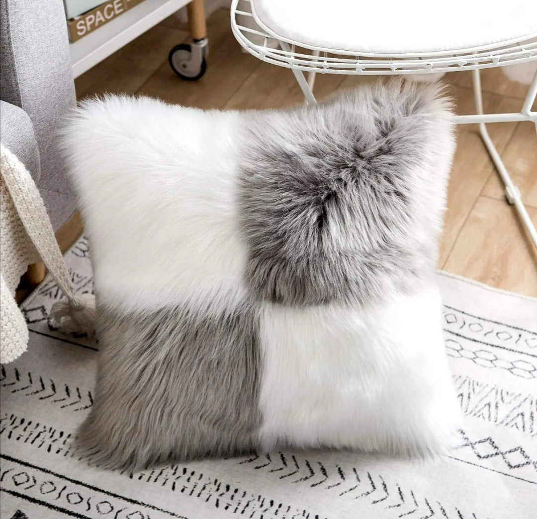 Faux Fur Throw Pillow Cases