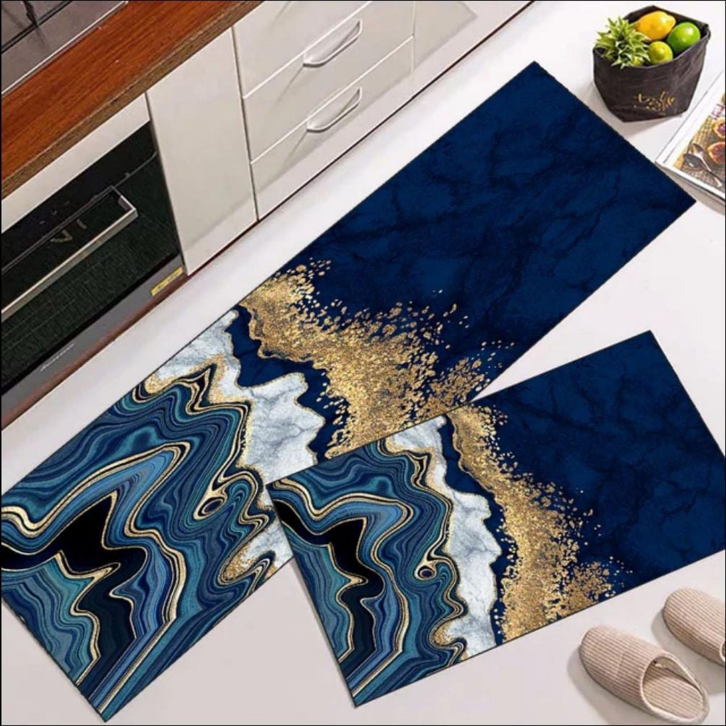 Anti slip kitchen floor mat for safety and comfort