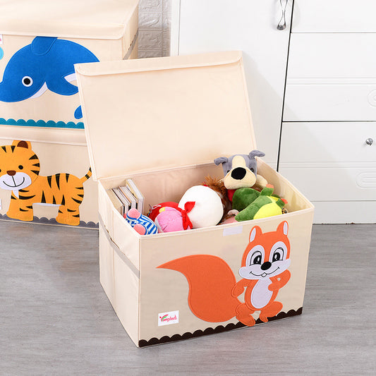 Folding Kids Storage Box With Lid