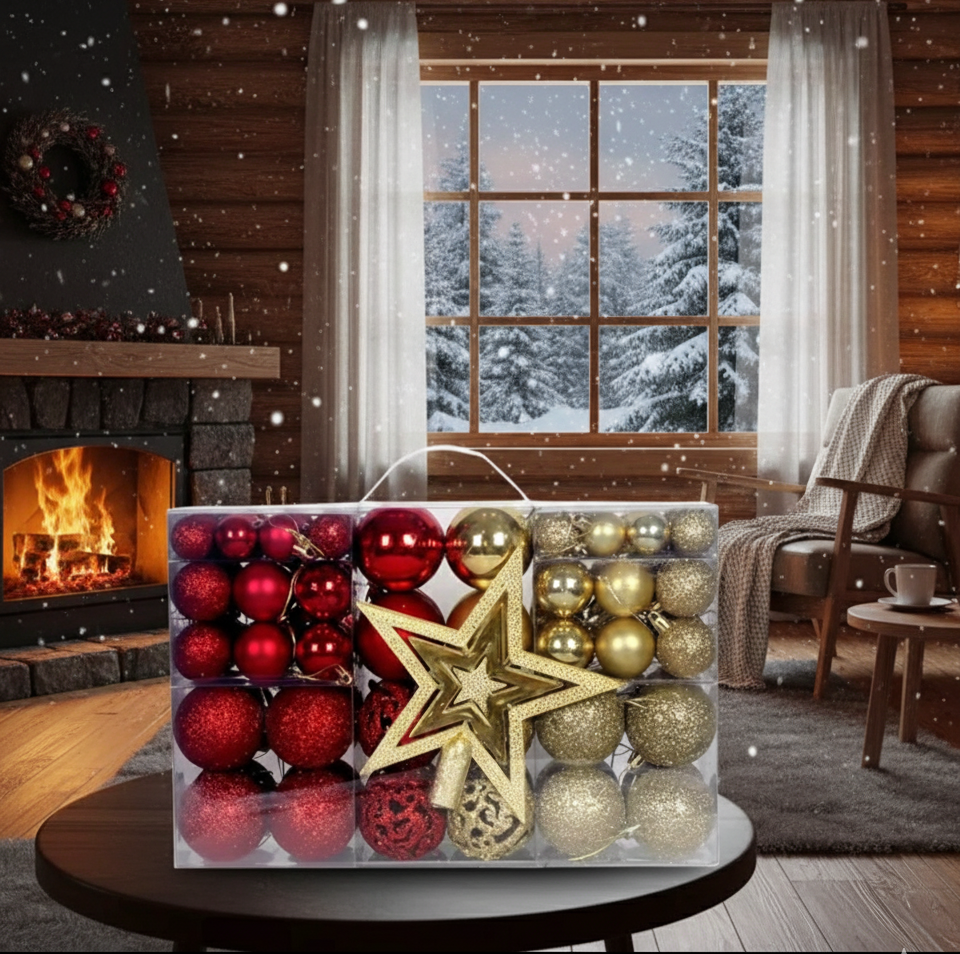 101Pcs Shatterproof Christmas Ball Ornaments