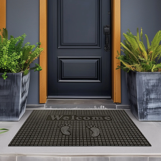 Grid Rubber Door Mat
