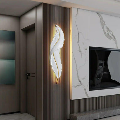 Nordic Feather Wall Lamp