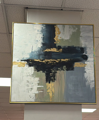 Abstract Oil Painting With Frame