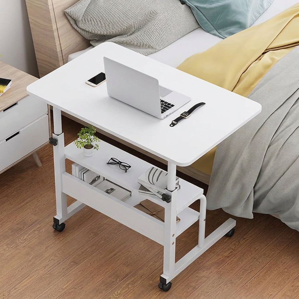 Adjustable Laptop Table With Wheels