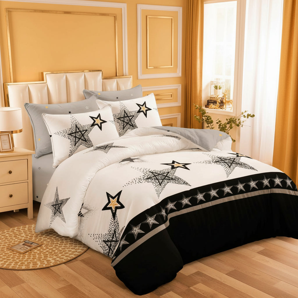 Binded Cotton Duvet Set 220 × 240cm