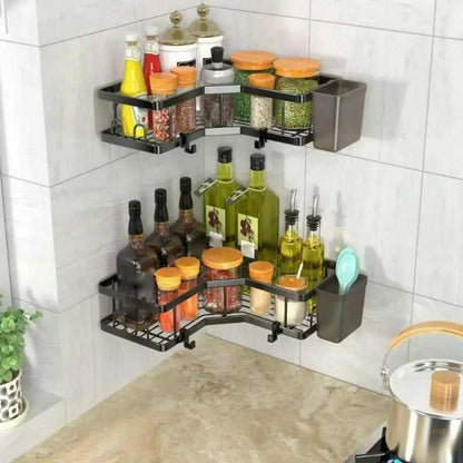 2 Pcs Bathroom Shower Caddy with Toothbrush Holder