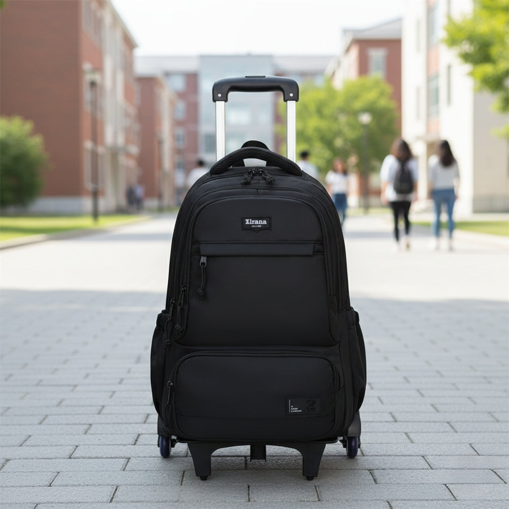 Rolling Trolley School Bag