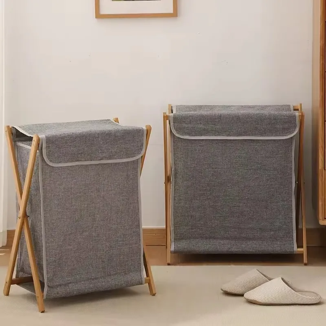 Foldable Laundry Hamper with Cover Lid