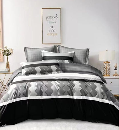 Cotton Flowered Duvet Cover Set