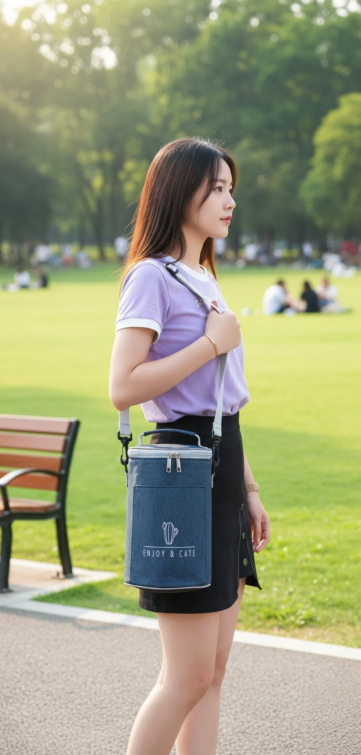 9L Insulated Round Lunch Bag