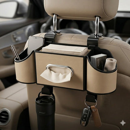 7-in-1 Car Rear Seat Storage Box