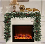 2.7M Christmas Garland with Lights