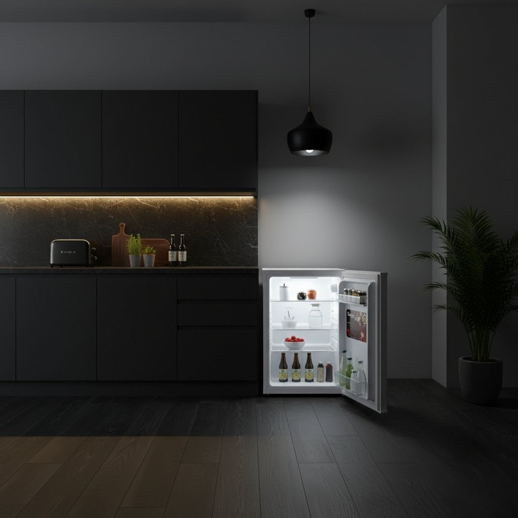 90L Single Door Direct Cool Fridge with Lock & Glass Shelf – RF/214