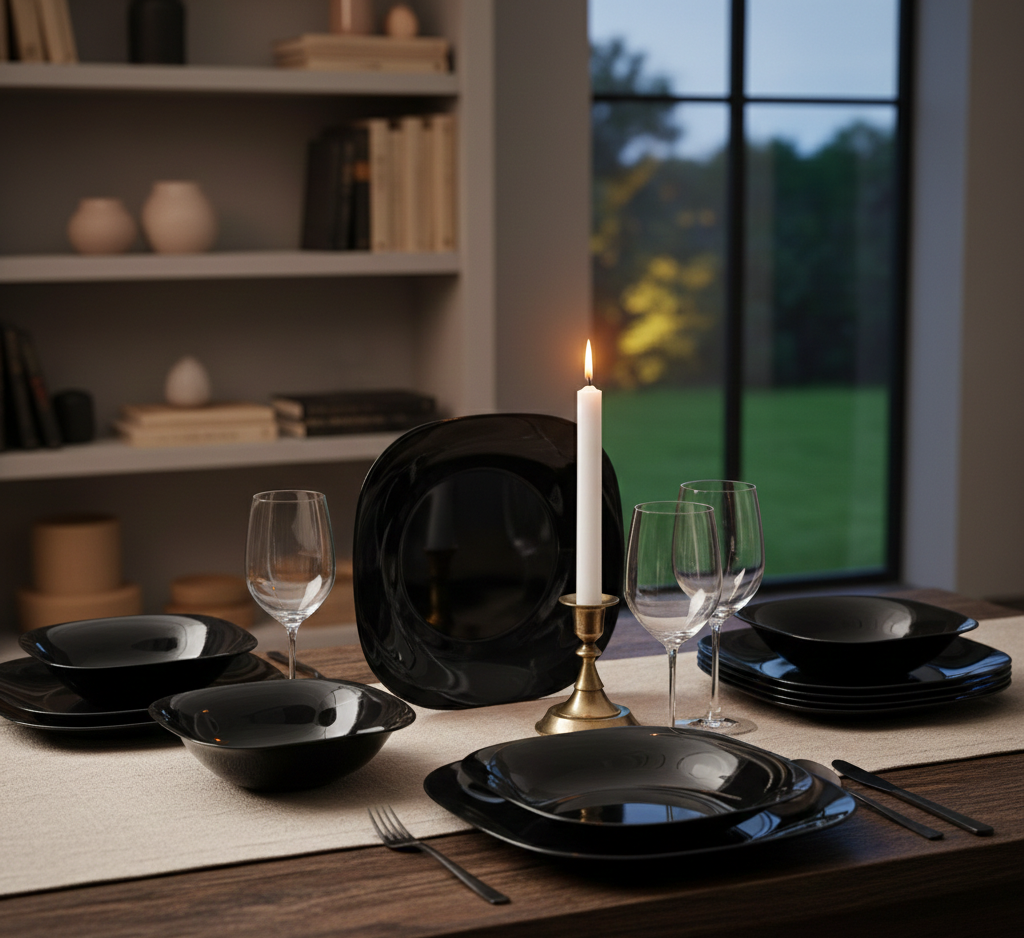 Opal Glass Dinner Set 24 Pieces