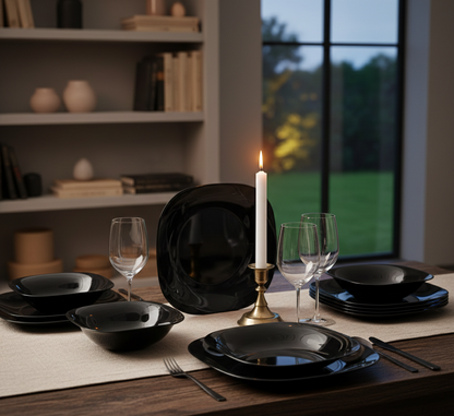 Opal Glass Dinner Set 24 Pieces