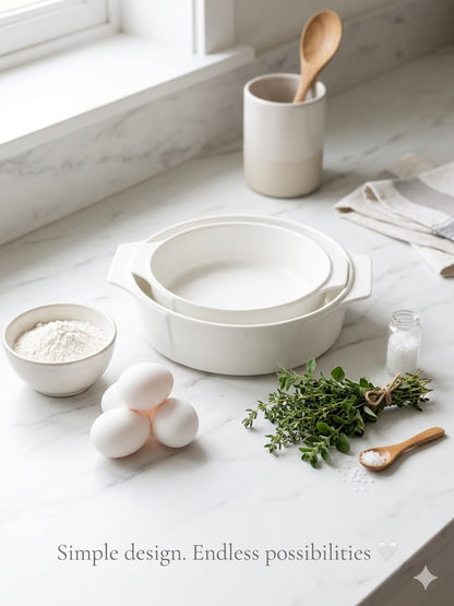 Round Ceramic Baking Tray
