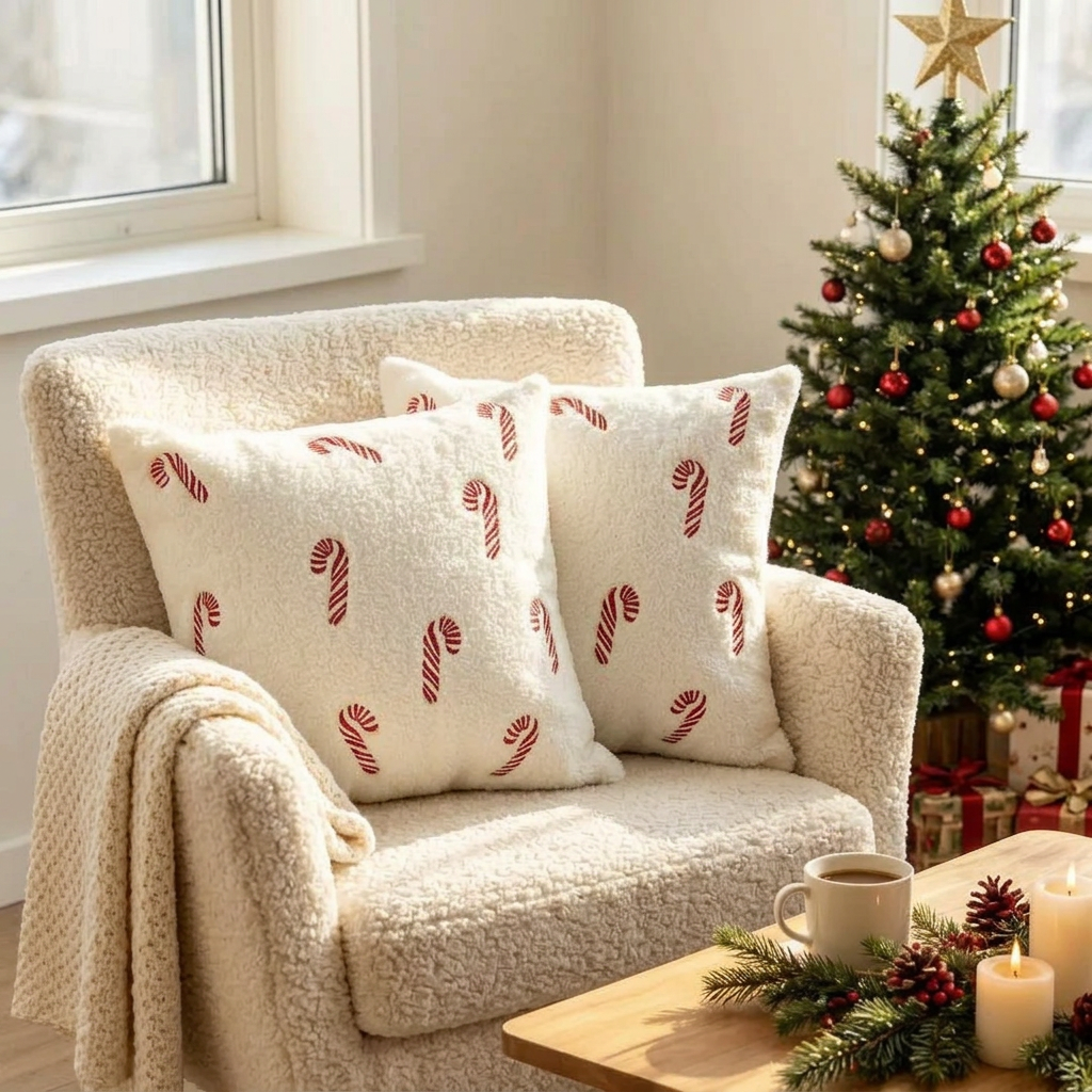45 × 45cm 2Pc Decorative Christmas Cushion Cover