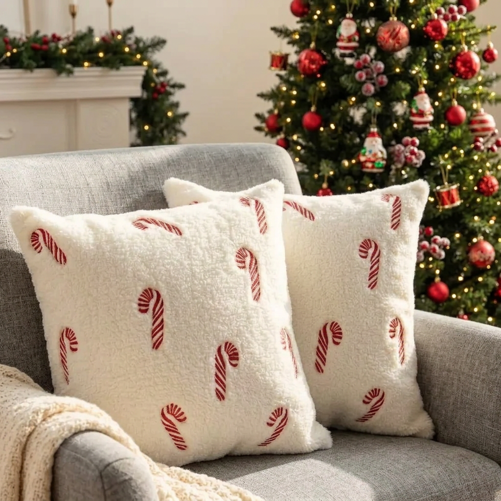 45 × 45cm 2Pc Decorative Christmas Cushion Cover