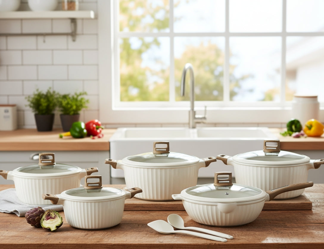 12Pcs Granite Cookware Set