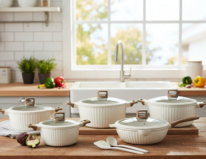 12Pcs Granite Cookware Set