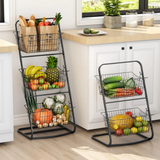 Metallic Mesh 3-Layer Storage Rack