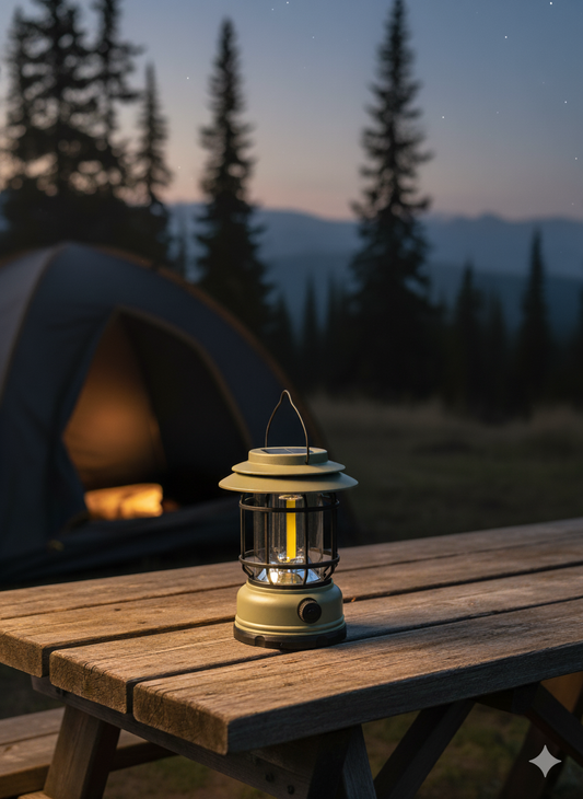 Solar Rechargeable Camping Lamp